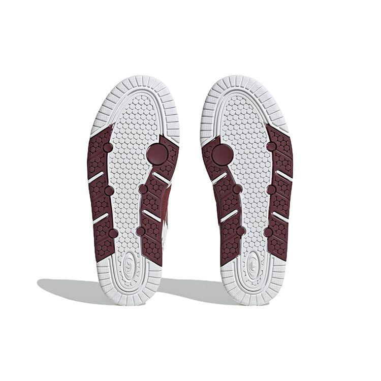 Adidas Originals Adi2000 Leather Casual Slip-Resistant Durable Low-Top Skate Shoes Women Sneakers White Brown Red HQ8653