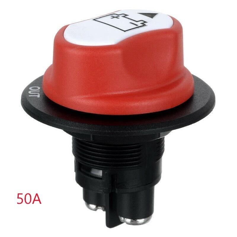

Выключатель аккумулятора, автомобильный изолятор аккумулятора, главный выключатель 12 В/24 В 200 А, 50 А, 100 А, выключатель питания, водонепроницаемый выключатель, изолятор, выключатель для мотоцикла, лодки, автомобиля 50A-Detach красный/чёрный