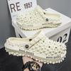 Summer new hole shoes durian sandals men's trendy men's beach shoes light breathable sandals one pedal men's drag tide