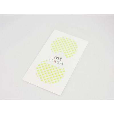 Masking Tape - MARK'S - CASA Rond Pois Vert - Recyclingpapier - Set mit 10 Runden - Ø 5 cm