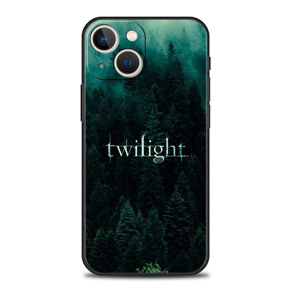 Luxury Phone Case For Apple iPhone 11 15 14 Pro MAX 12 13 7 8 Plus X XR XS MAX SE Silicone Black Cover Funda Twilight Saga