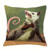 Modern Opossum Print Pillow Case Abstract Cushion Cover Polyester Fabric Soft Comfortable For Sofa Bed Chair Decor Gift