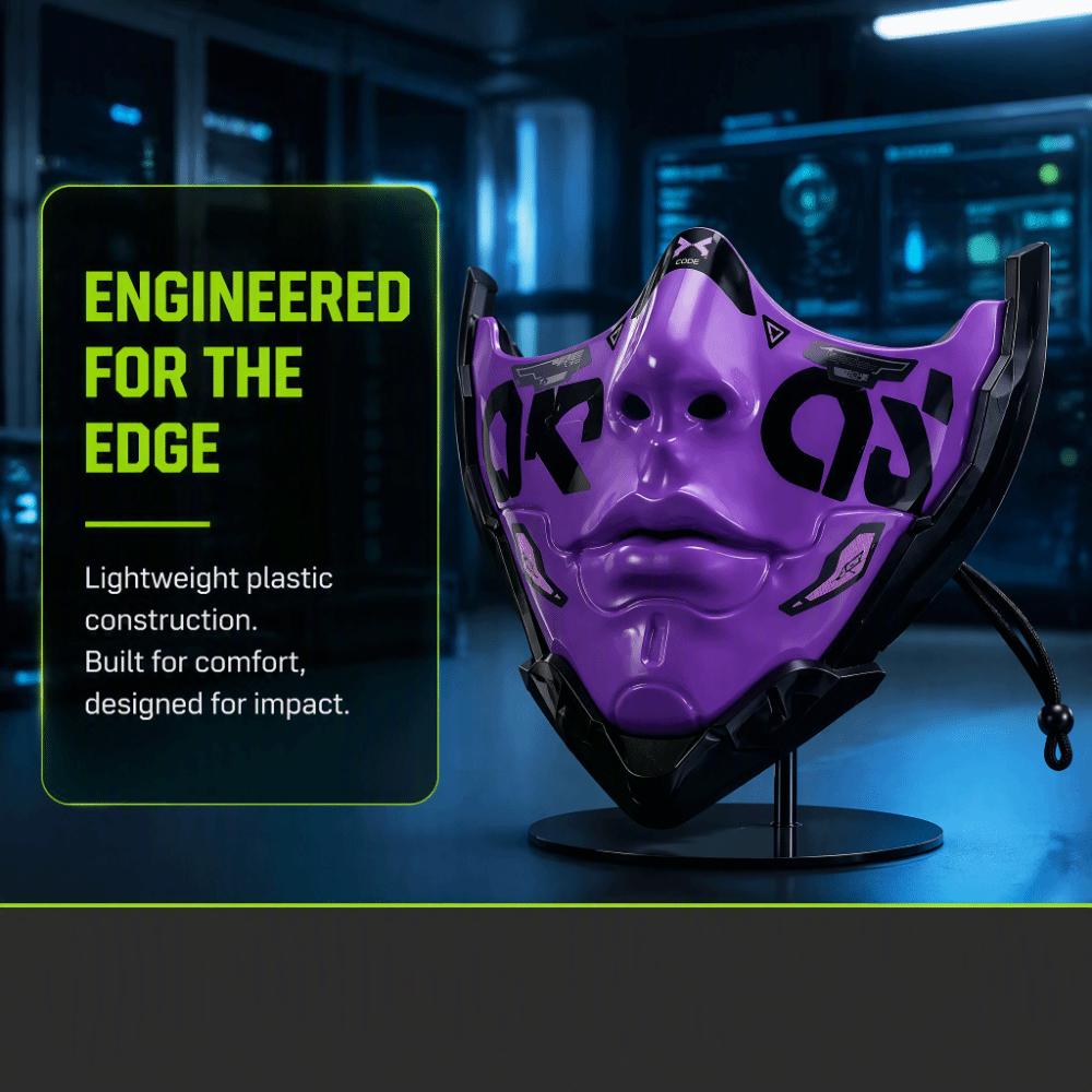 Robot Style Cyberpunk Mechanical Face Mask Decorative Design Sci Fi Robot Mask Cosplay Prop