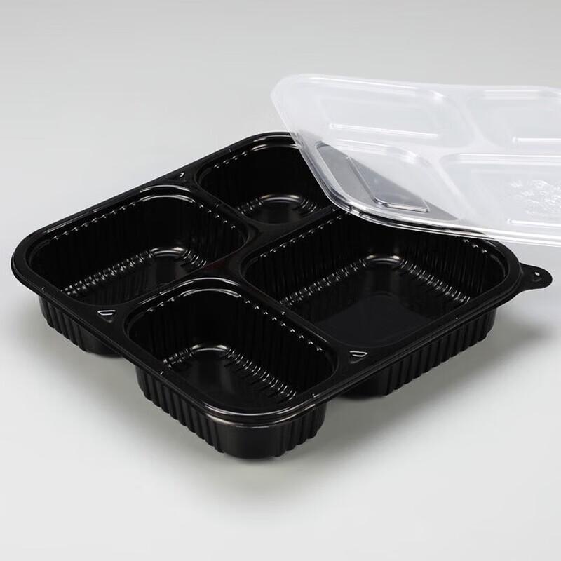 Disposable Partitioned Lunch Containers with Lids