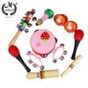 M MBAT 10-piece Orff Musical Instrument Set Early Childhood Music Toys Educational Musical Toys Percussion Instrument Set