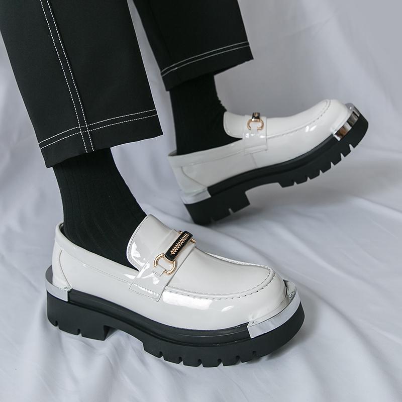 Fashion Classic Fashionable Height-increasing Loafers Casual Comfortable Thick-soled Anti-slip Busines Brand Shoes Gentleman's Shoes Men