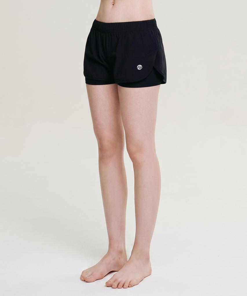 Leijibi Compact 2-In-1 Water Leggings Swimwear Shorts Women'S Men'S Two-In-One Shorts W (3 Colors)