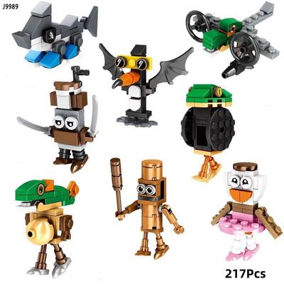 217Pcs Italian Brainrot Animals Tung Tung Tung Sahur Building Blocks Tralalelo Tralala SharkBricks Toy Gift for Children Kids