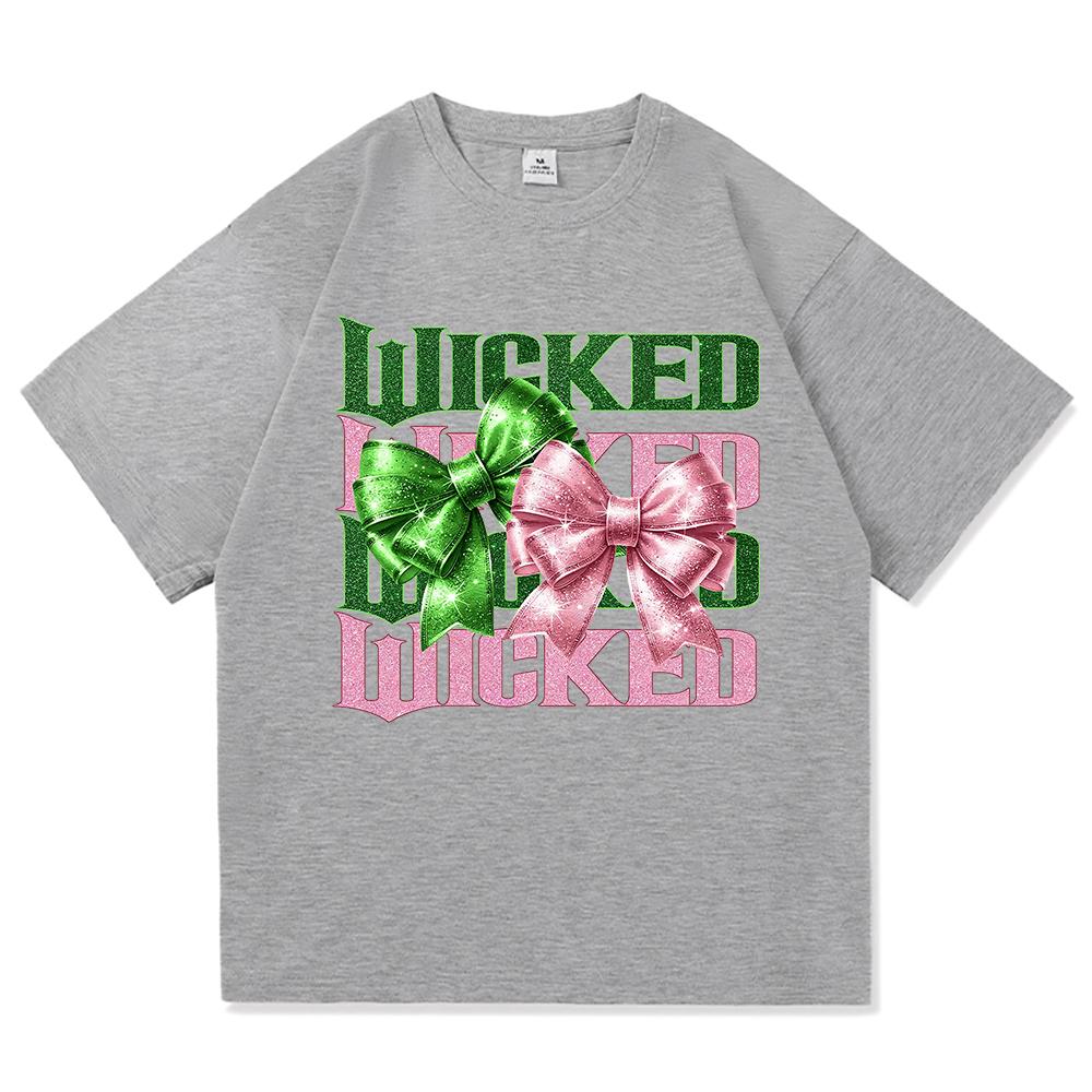 Wicked Change for Good T Shirt Hot Fashion Men Harajuku Aesthetic Elphaba Glinda T-Shirt Unisex High Quality Cotton Tees Shirts