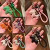 1Pcs Exquisite Personalized Horse Key Chain Rope Handmade Leather Car Keychain Pendant For Men And Women Diy Accessories