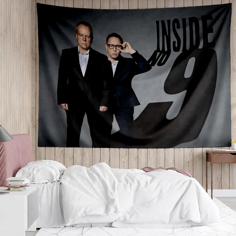 Inside No Print Tapestry, Backdrop, Easy Setup, Ideal for Bedroom, Office & Living Room, with Aesthetic Wall Hanging Decor.