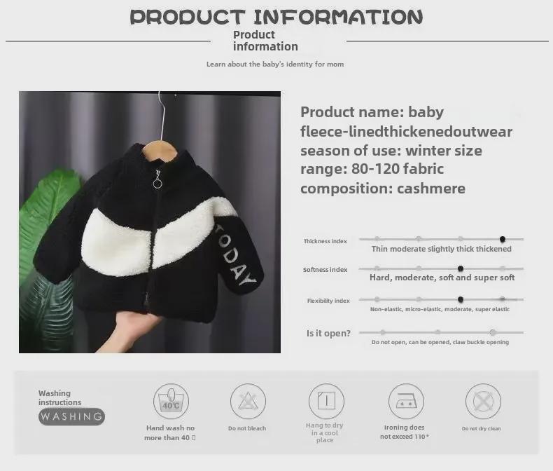 Kinder Warmer Samt Wintermantel: Stilvolles Oberteil aus Imitat-Lammfell für Jungen und Mädchen