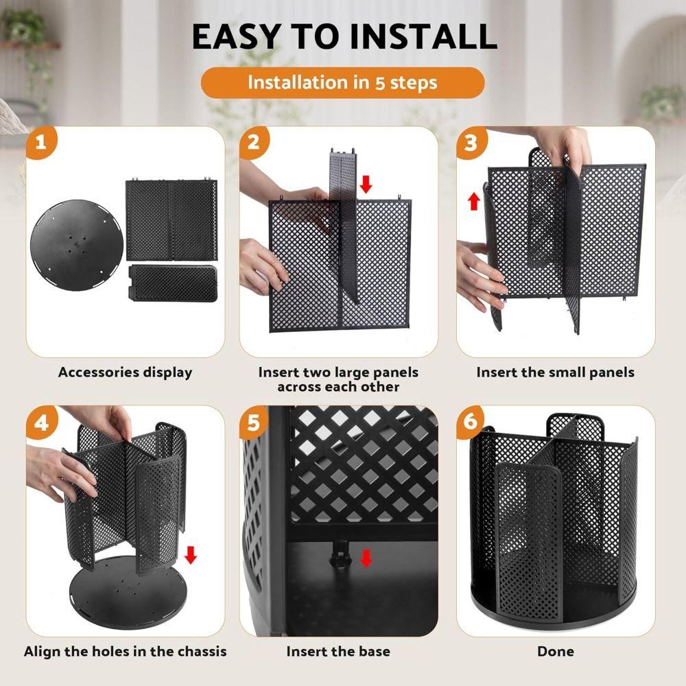 Removable Rotating Paper Cup Dispenser with 4 Compartments Space-Saving Disposable Cups and Lid Holder Storage