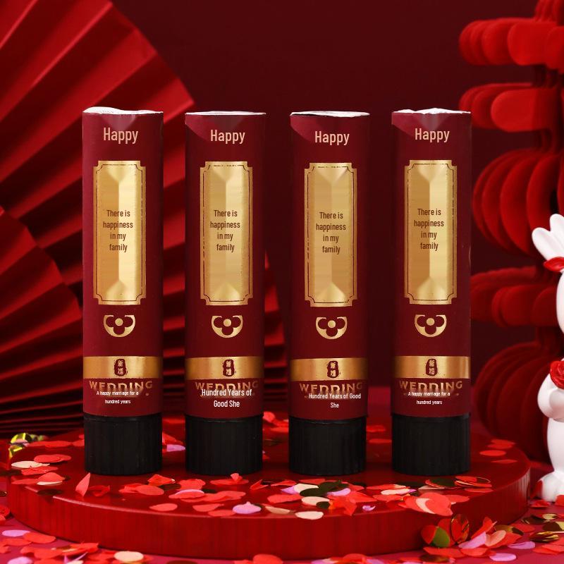 Sada svatebního konfetového děla: Vyskakovací hra a fotografické rekvizity