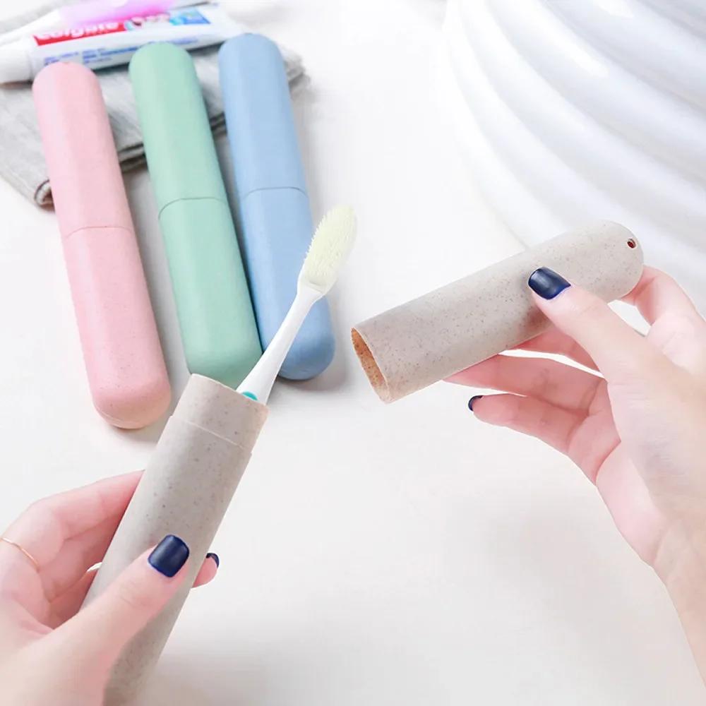 1pc Portable Travel Camping Toothbrush Tube Box Cover Water Filter Anti-dirty Bathroom Accessories Fashion Packaging Storage Box