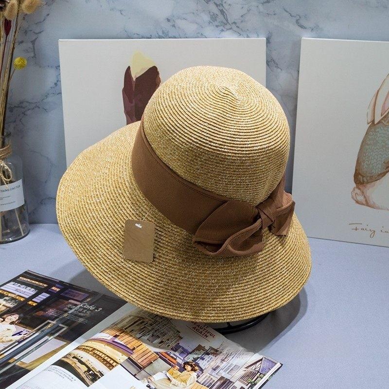 Uvcut Sun Hat For Women With Large Brim And Butterfly Bow Sun Protection Summer Fashion
