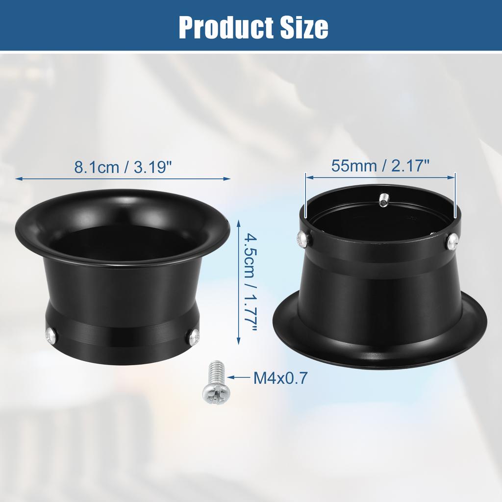 Motoforti 50mm Velocity Stack Motorcycle Carburetor Air Filters Carb Funnel Trumpet for Honda for Yamaha for Kawasaki
