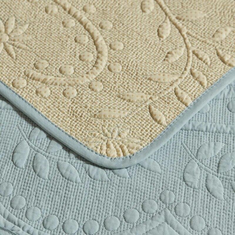 Retro Cotton Sofa Cover Four Seasons Universal Embroidered Cushion Curve Edge Decoration Couch L Shaped Non-slip Sofa Slipcover