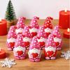 50pcs Heart Sculpture Gnome Figurines For Valentine's Day Faceless Heart-Shaped Dwarf Figurine Mini Rubber Statue For Home Deco