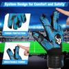 Torwarthandschuhe Starker Grip Fußballhandschuhe mit Fingerschutz & 4+3MM Latex für Kinder Jugendliche und Erwachsene