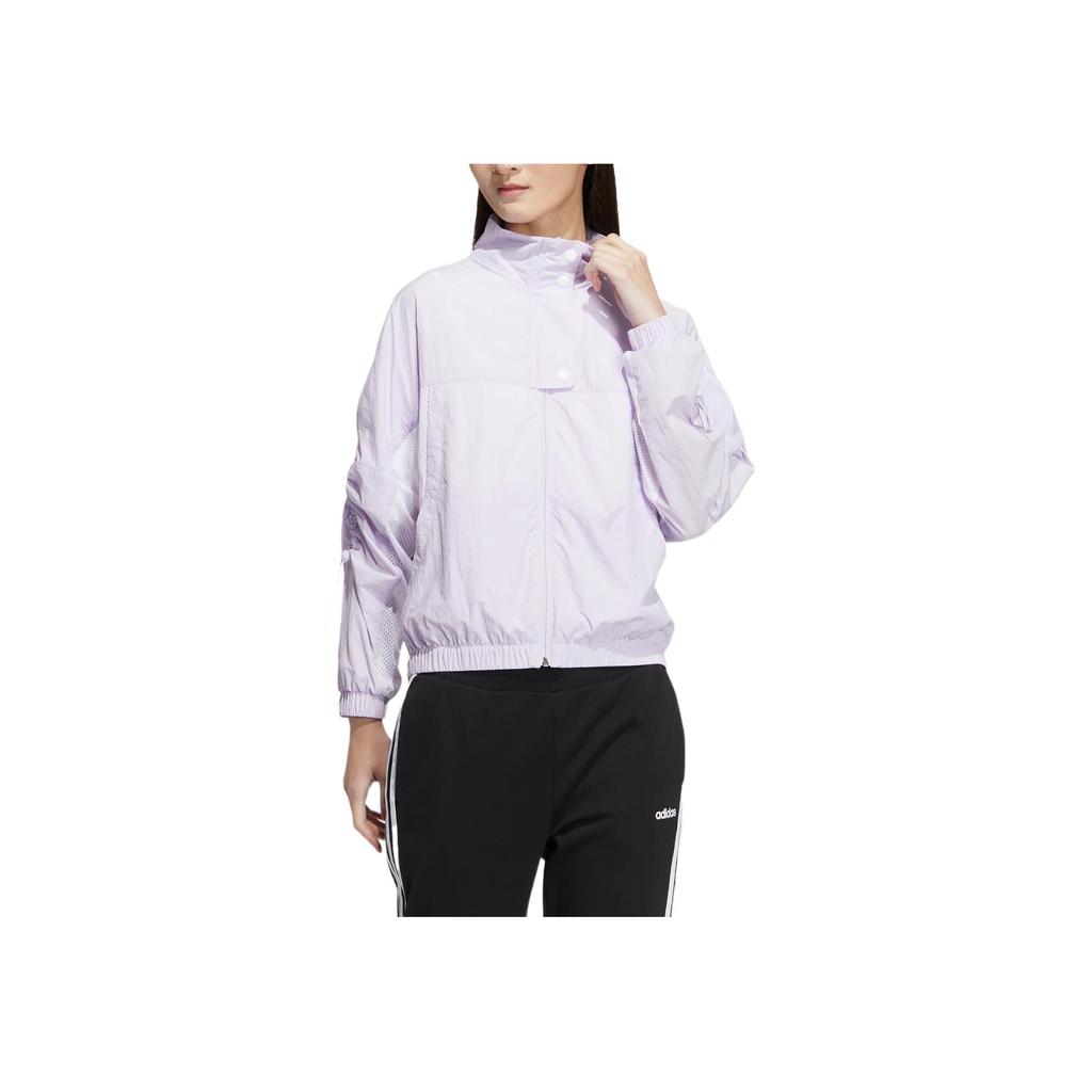 adidas Neo W Sw Apr Wb2 Sports Casual Solid Color Woven Jacket Women Jacket Light-Purple HS8844
