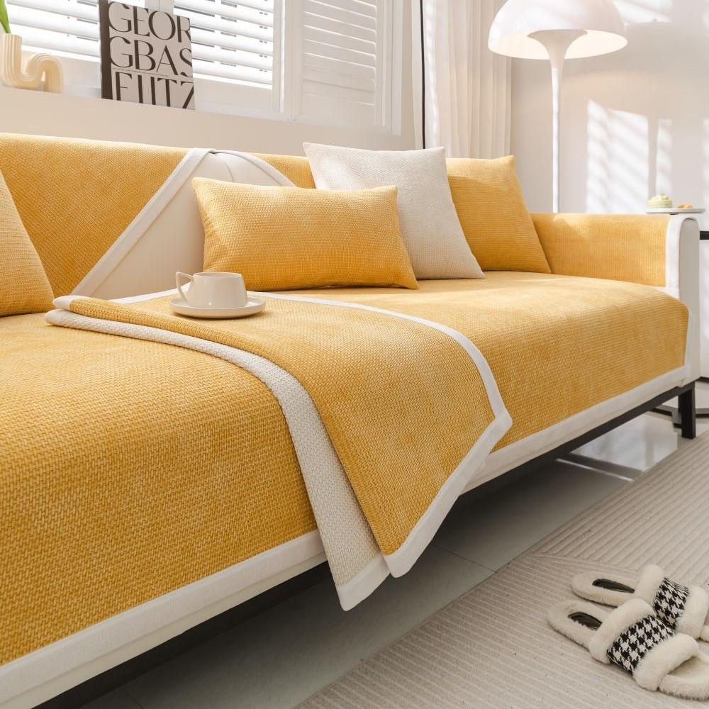 Living Room Non-slip Chenille Couch Cover Summer Universal Chenille Sofa Cushion Cover Slipcover Funda Sofa