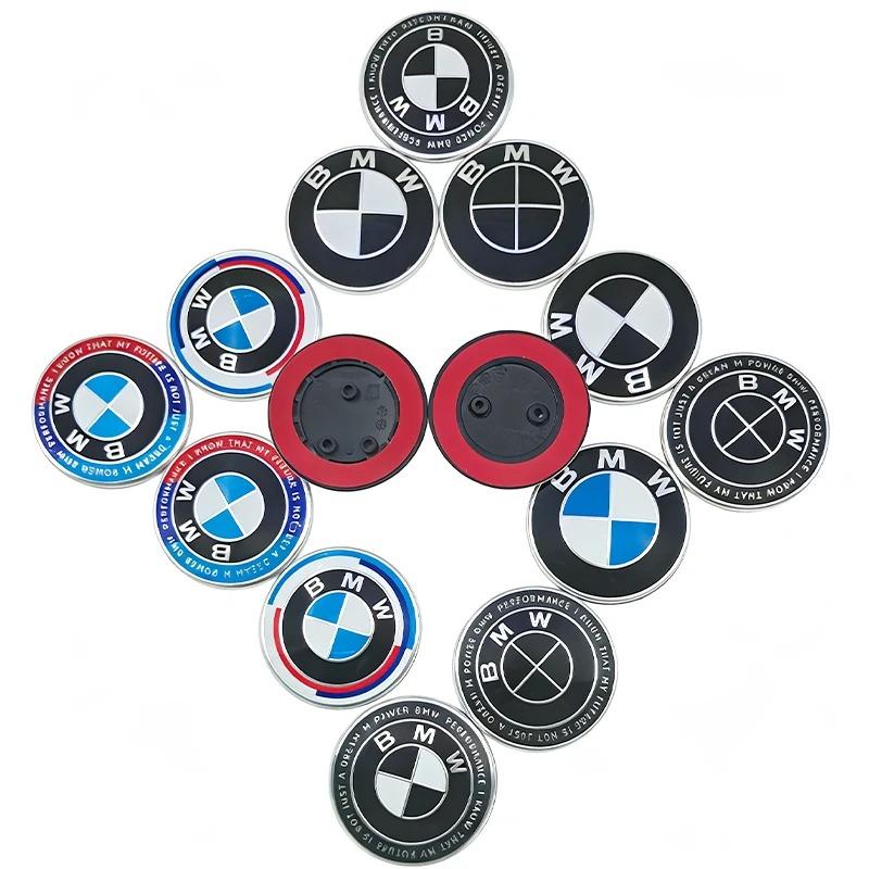 82mm Car Front Head Hood Bonnet Emblem Rear Tail Bumper Trunk Sticker For BMW X3 M M5 M3 E46 E90 E60 F10 E39 F30 E36 G30 E87 E70 J5UJD