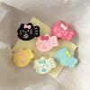6Pcs Girl Hair Pins Cat Fish Resin Design Side Bang Hair Clips Stable Grip No Damage Small Hairpins Daily Travel Hair Accessories