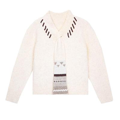 Betu Women's Scarf Collar Knit Top