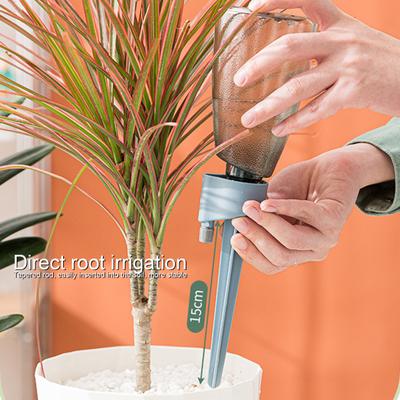 Adjustable Self Watering Spike Automatic Plant Watering Device Slow Release Drip Irrigation Spike with Bottle for Indoor Outdoor Plant Pots