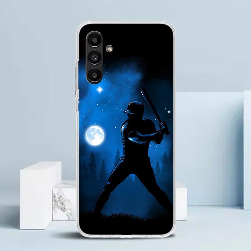 Baseball Sport Cover for Samsung Galaxy A17 A37 A57 A16 A26 A36 A56 A15 A14 A55 Phone Case A13 A53 A25 A35 A24 A34 A23 A33 Galax