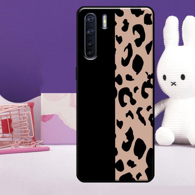 Fashion Leopard Print Case For Oppo A54 A74 A94 A80 A60 A40 A18 A38 A58 A78 A98 A96 A76 A16 A15 A17 A57 A77 A5 Pro
