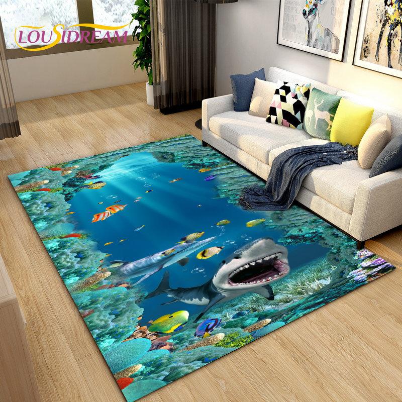 3D Illusion Animal,Zoon,Beast Area Rug Large,Carpet for Living Room Bedroom Sofa,Kitchen Doormat Non-slip Floor Mat Tapis Salon