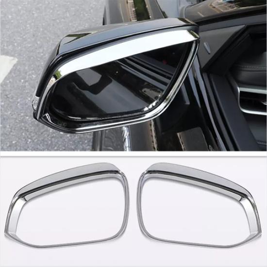 For 24-25 Toyota Grand Highlander Chrome Rearview Mirror Rain Eyebrow Cover Trim