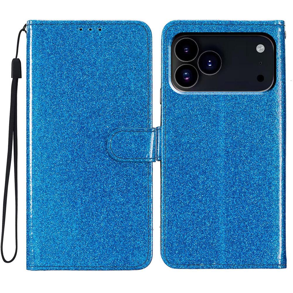 Třpytivý Peněženkový Obal Kožený Šetrný k Pokožce pro Samsung Galaxy A57 A56 A55 A54 A53 A37 A36 A35 A34 A33 A32 A26 A25 A24 A23 Kryt