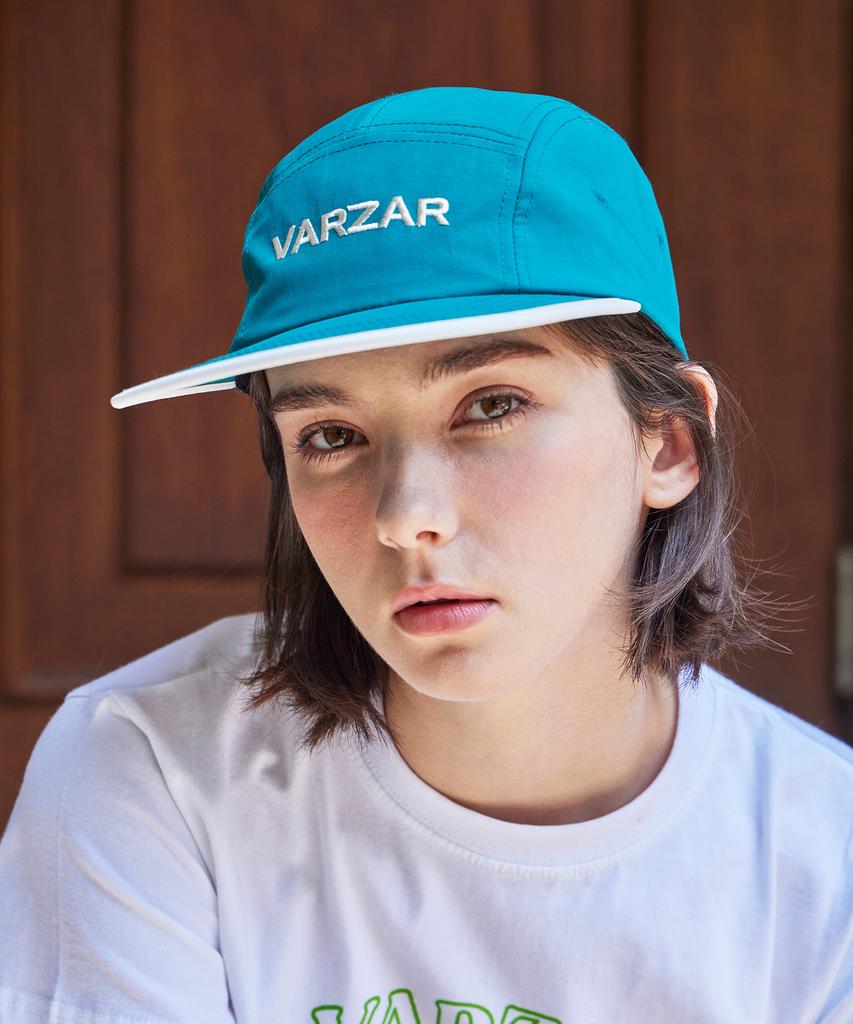 Bajal Logo Two-Tone Camp Cap Blue Green