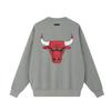 Fear of God Essentials x NBA Bulls Sports Fit Crewneck Concrete Heather Men Tops Grey 192NB256506F