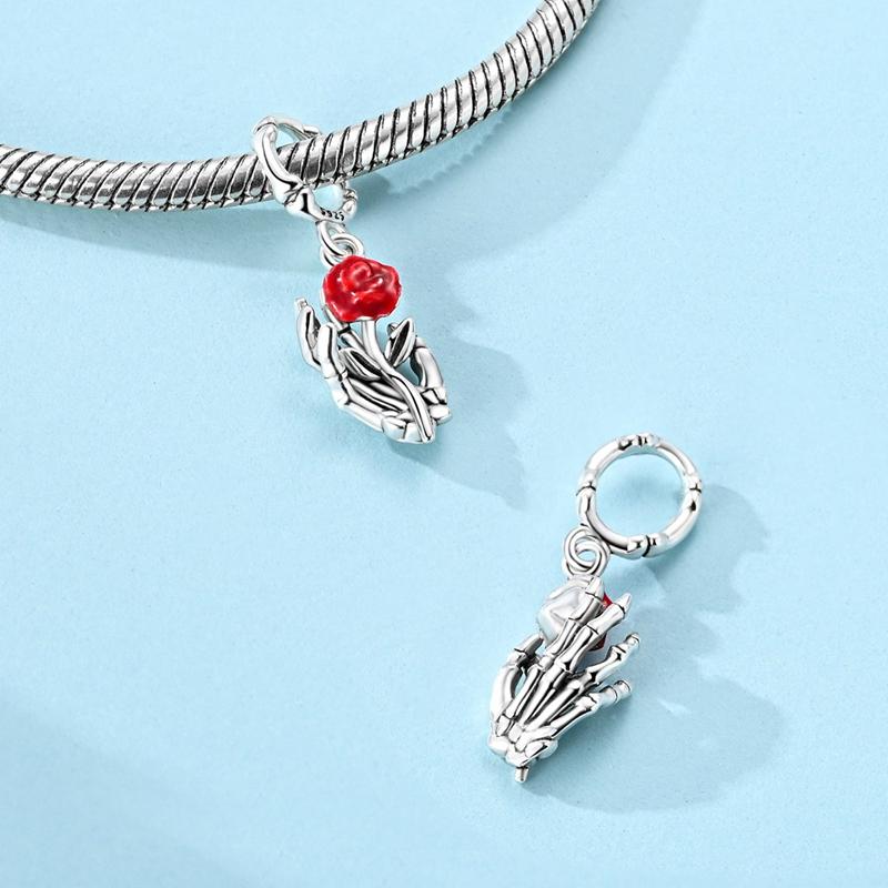 100% Copper New Zircon Star Moon Heart Clover Fit Original Charm Pendent Dangle Bracelet Diy Women Jewelry Gift