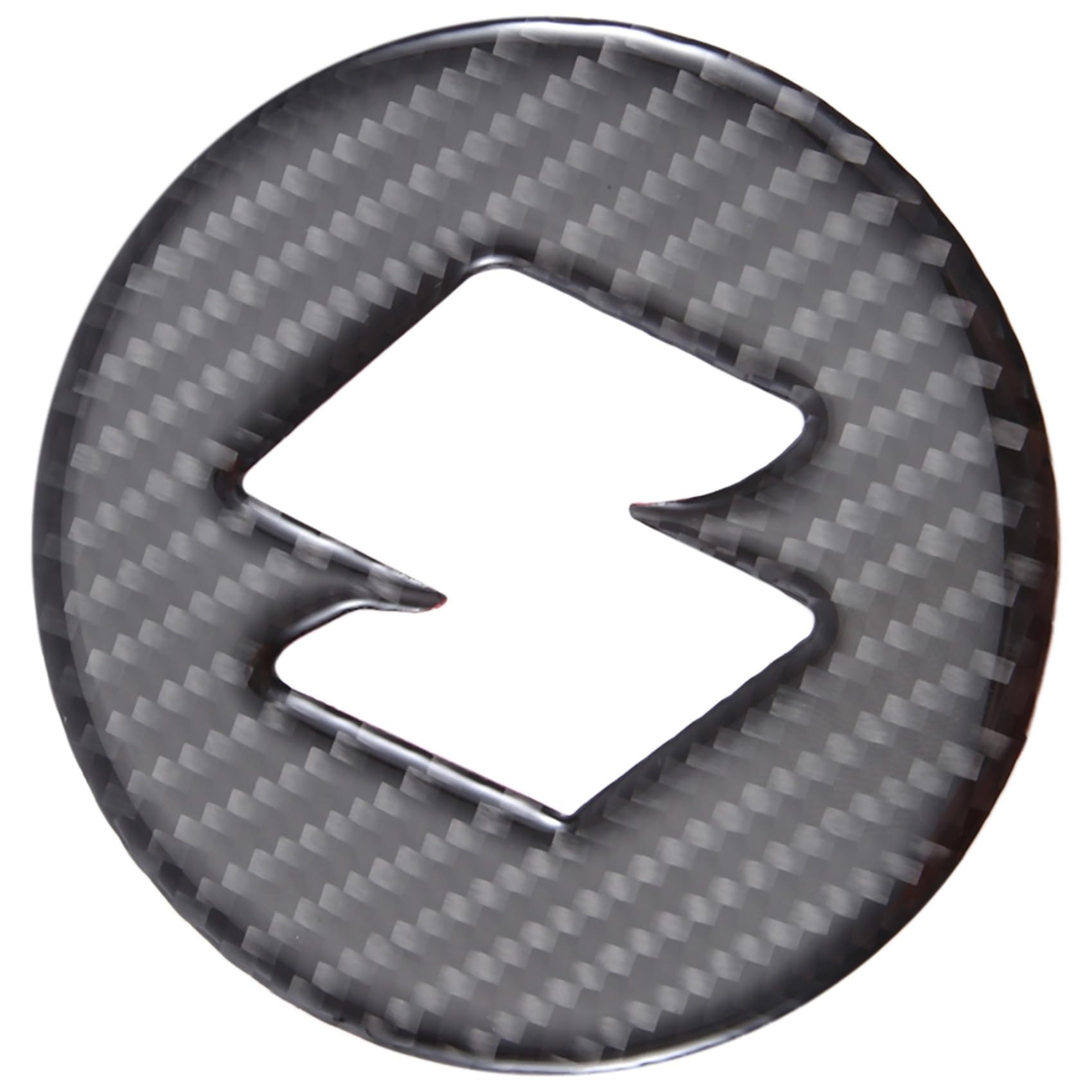 

yixue Накладка-стикер на центр рулевого колеса из настоящего углеродного волокна для Jimny 2019 2020