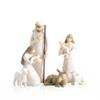 Shepherdess Toy Model Resin Christmas Scene Gift Set Angel Seasonal Gift Giving