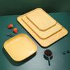 Plastic Tray Japanese Creative Wood Grain Pallet Rectangular Storage Tray Living Room Organizer Bread Plate Jewelry Storage