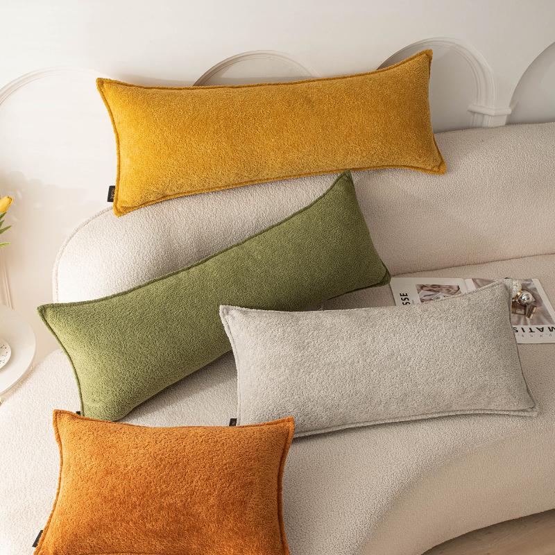 Jmg Clothing Unisex 30X50/30X70/30X90cm Rectangular Throw Pillow Cover Simple Soft Waist Cushion Cover Decor Home Decorative Pillowcase