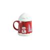 2024 Tasse en Céramique de Noël Mignonne Tasse Cadeau de Noël Tasse à Eau Domestique Tasse de Bureau avec Couvercle
