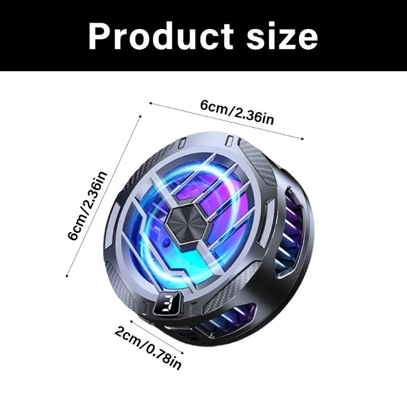 Handykühler Magnetischer Kühlventilator, Handykühler Wärmeableitung Kühlventilator, Gaming Halbleiterkühlung