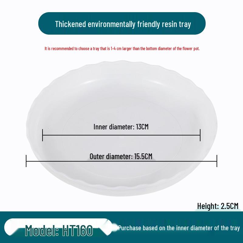 Large Round Plastic Flower Pot Tray for Succulents