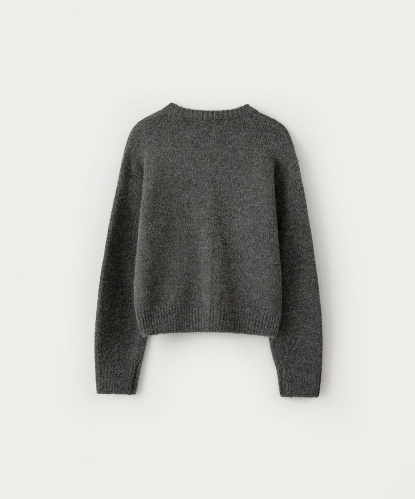Sseomweeobeoteo Manon Alpaca Cardigan - Charcoal