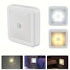 3pcs Battery Operated Smart Motion Sensor Light Warm/White Light Cabinet Light  Bathroom