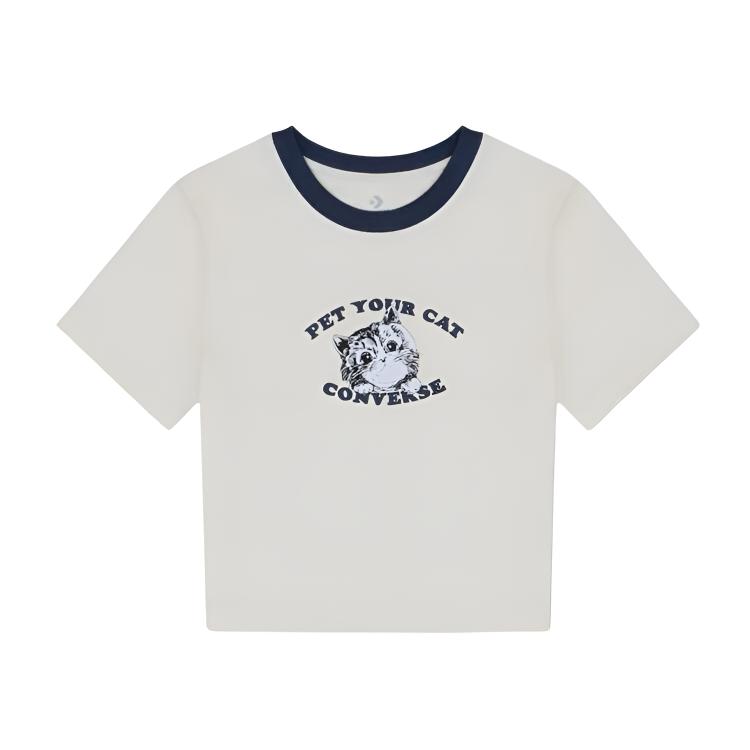 

New Converse Chuck Taylor SEASONAL T Shirt Women s WCJ653-W2Y M