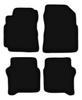 BASIC Black Velour Floor Mats For: Nissan Primera P12 Station Wagon, Sedan, Liftback (2001-2007)