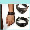 Stijlvolle Meervoudige Echt Lederen Armband Voor Mannen En Vrouwen Handgemaakt Casual Modeaccessoire
